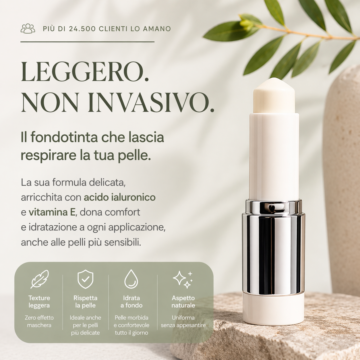 VELIANA - Fondotinta Stick colore Auto-adattivo