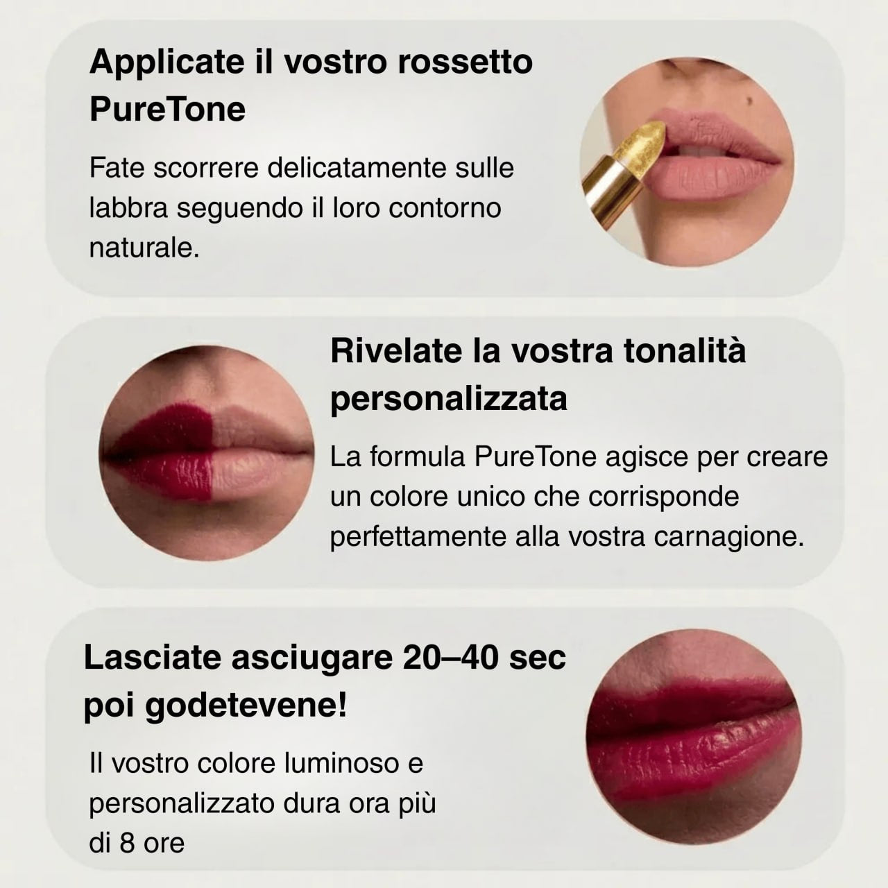 PURETONE – ROSSETTO ADATTIVO AL PH